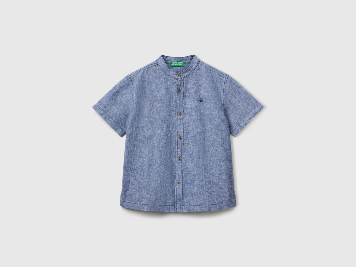 Camicia coreana a manica corta