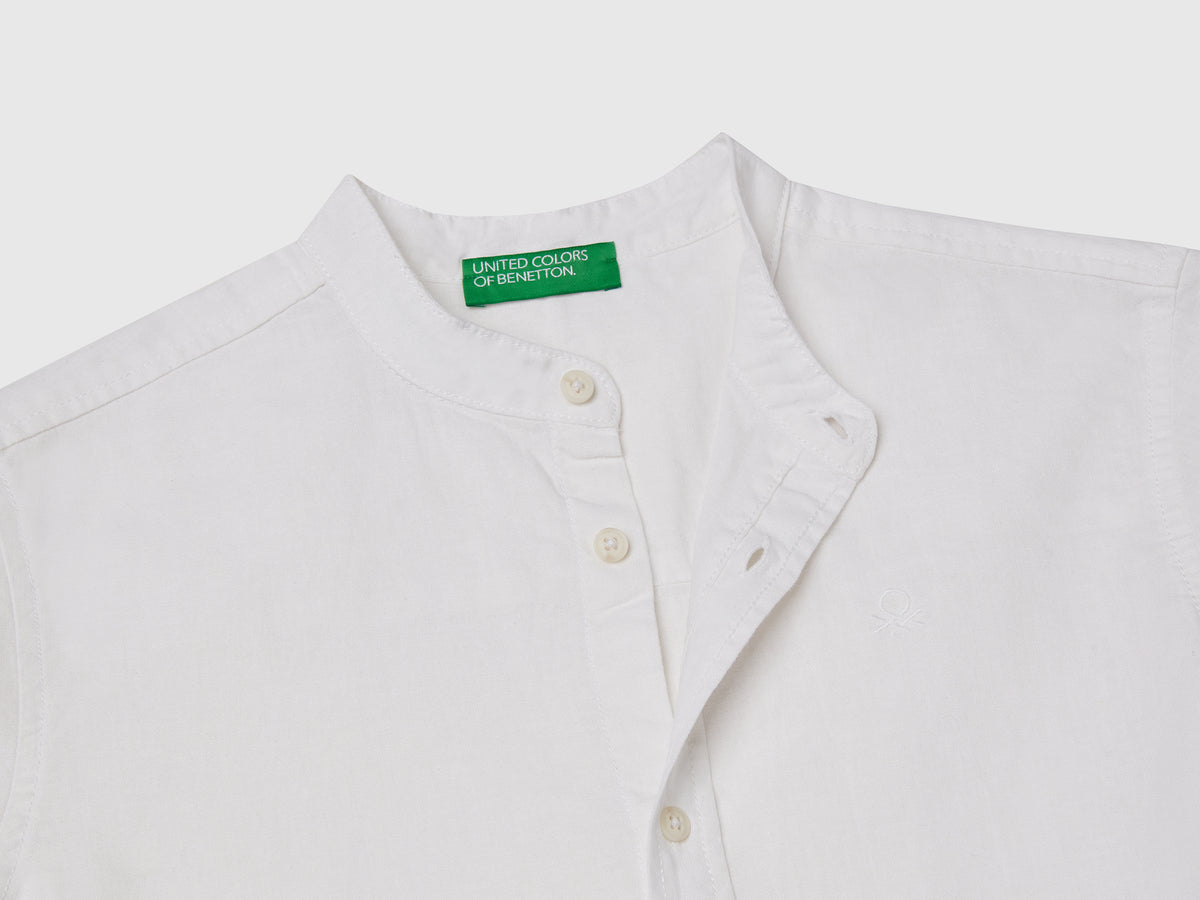 Camicia coreana a manica corta