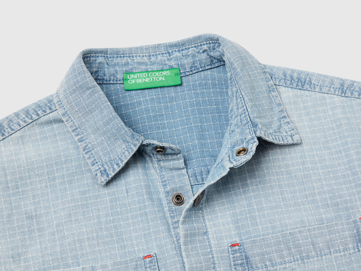 Camicia a quadri con tasche