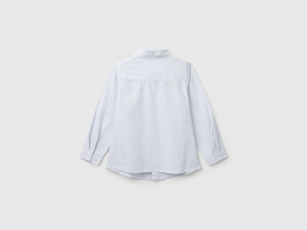 Camicia a righe in puro cotone