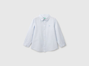 Camicia a righe in puro cotone