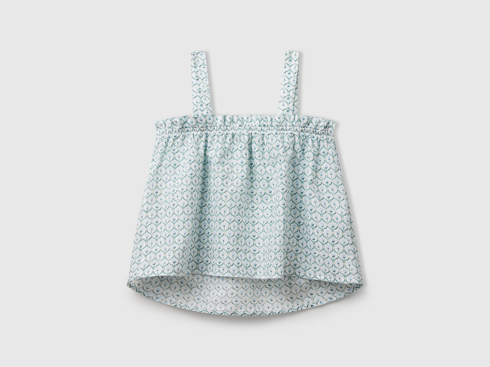 Top a fiori da bambina bianco 2 | Benetton Outlet