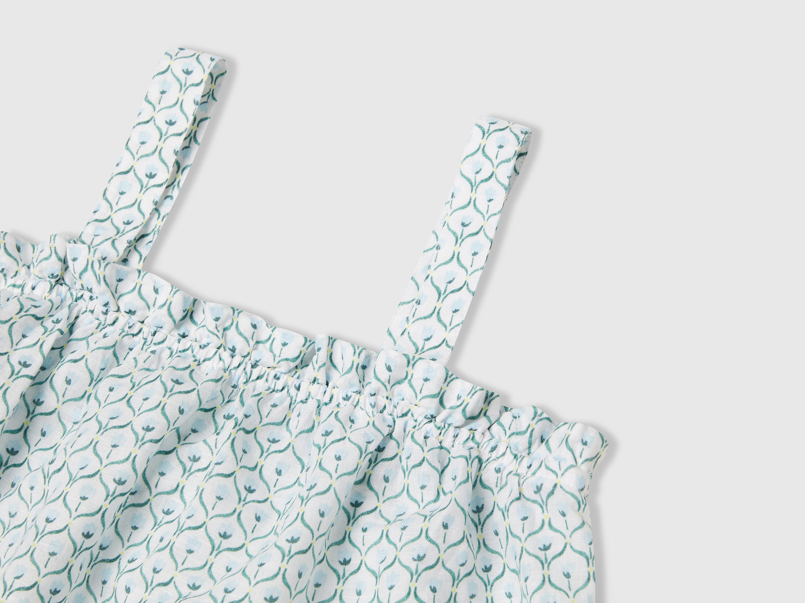 Top a fiori da bambina bianco 3 | Benetton Outlet