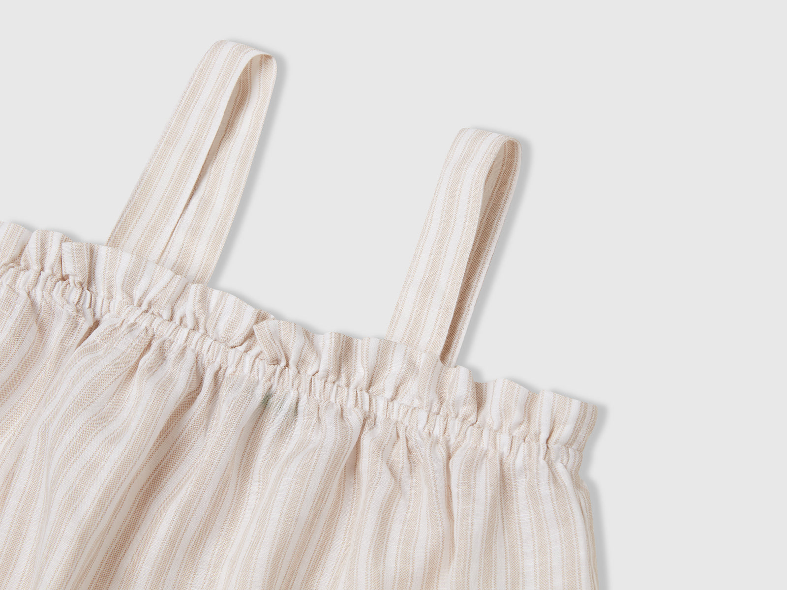 Top a righe da bambina beige 3 | Benetton Outlet