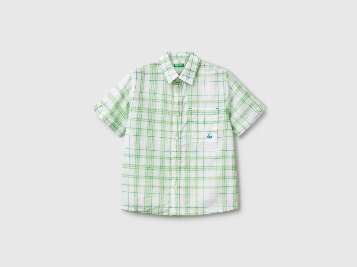 Camicia a quadri 100% cotone
