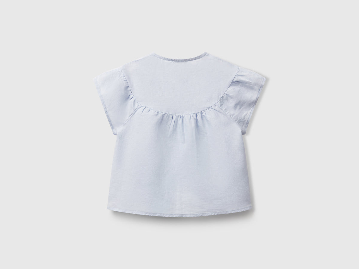 Blusa in misto lino