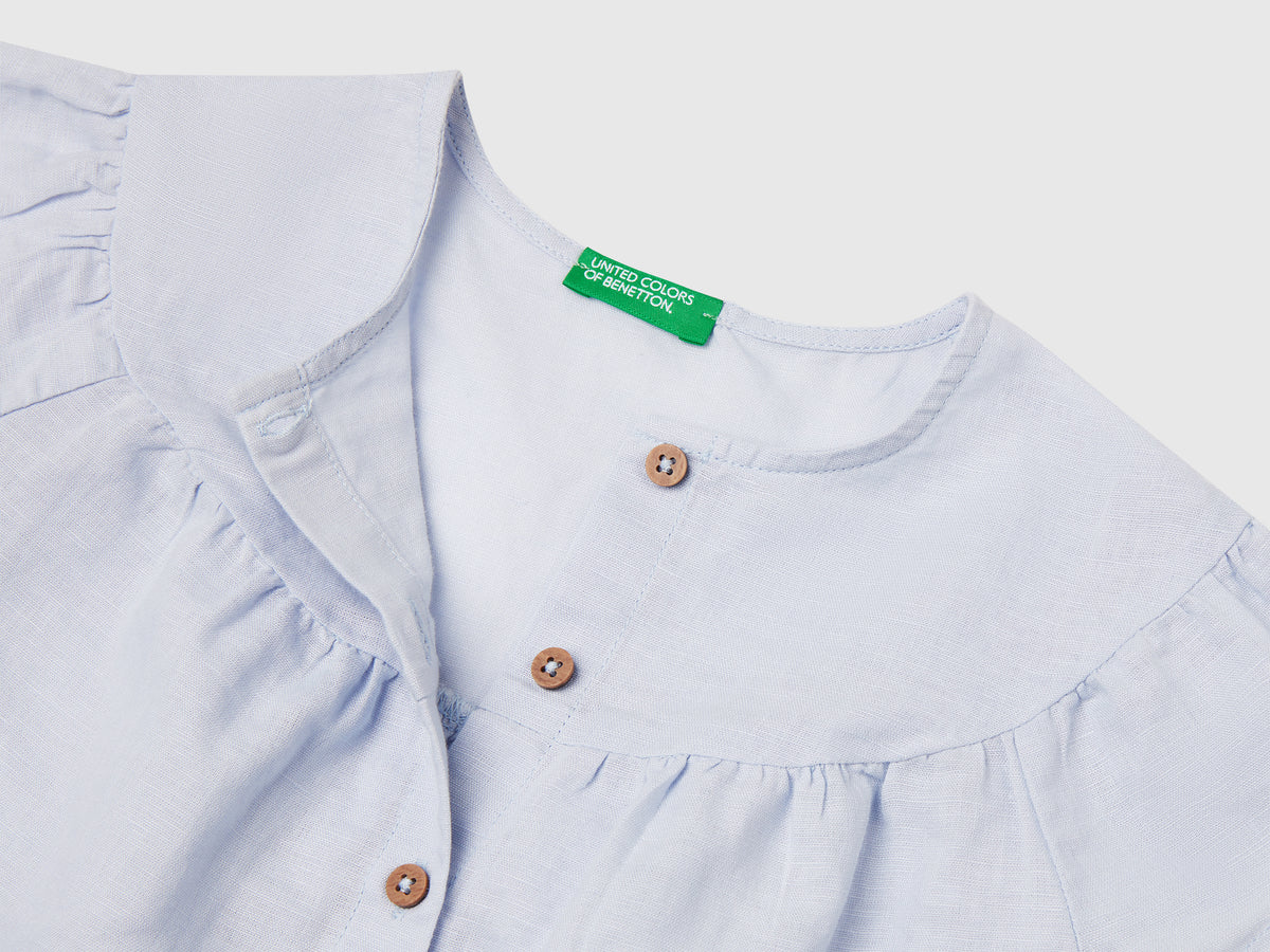 Blusa in misto lino