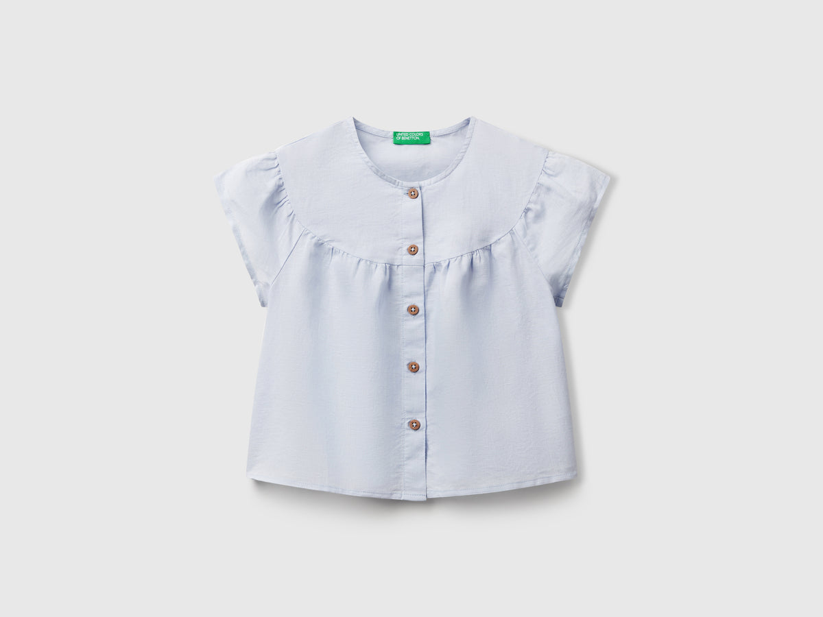 Blusa in misto lino