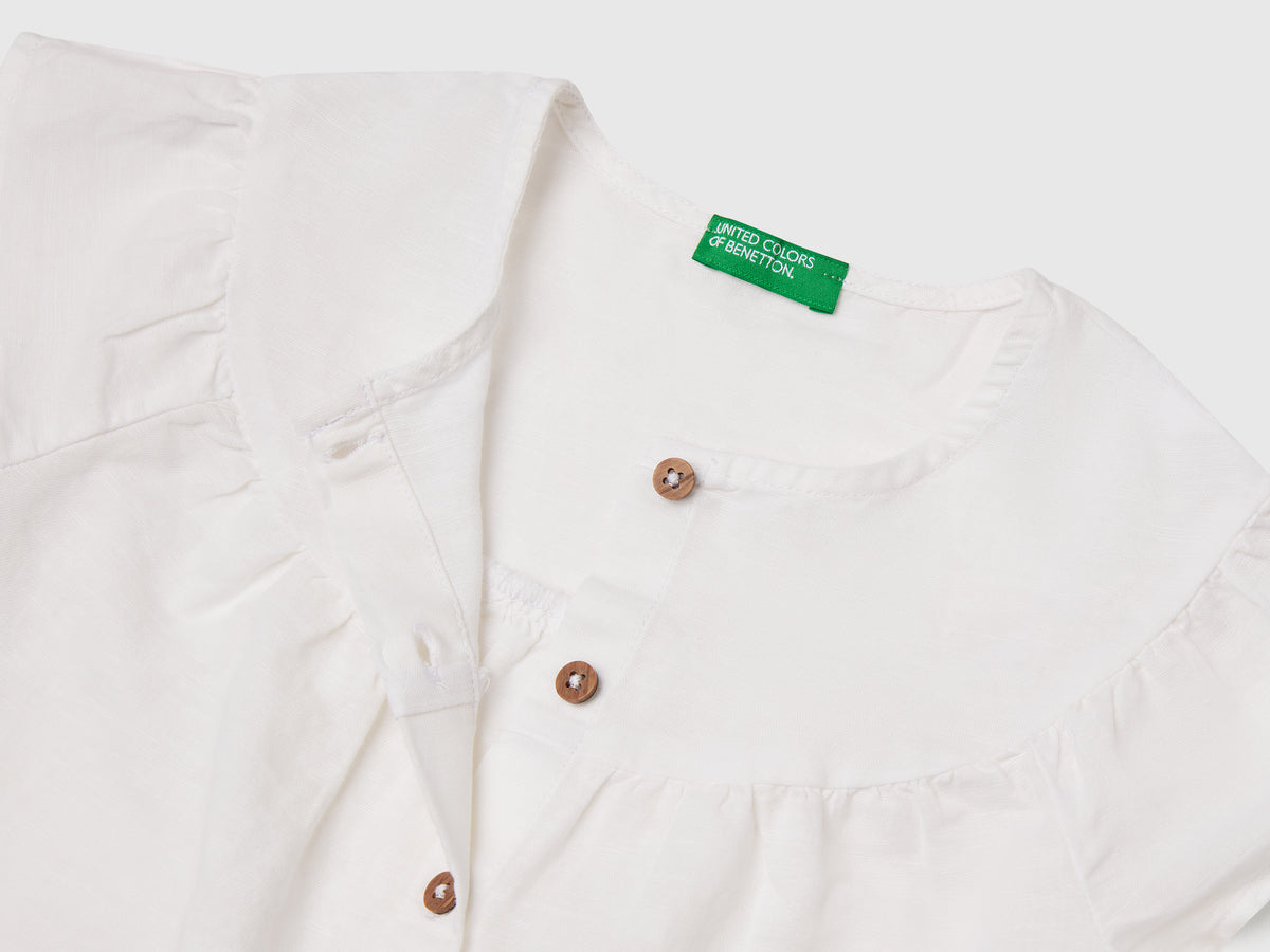 Blusa in misto lino