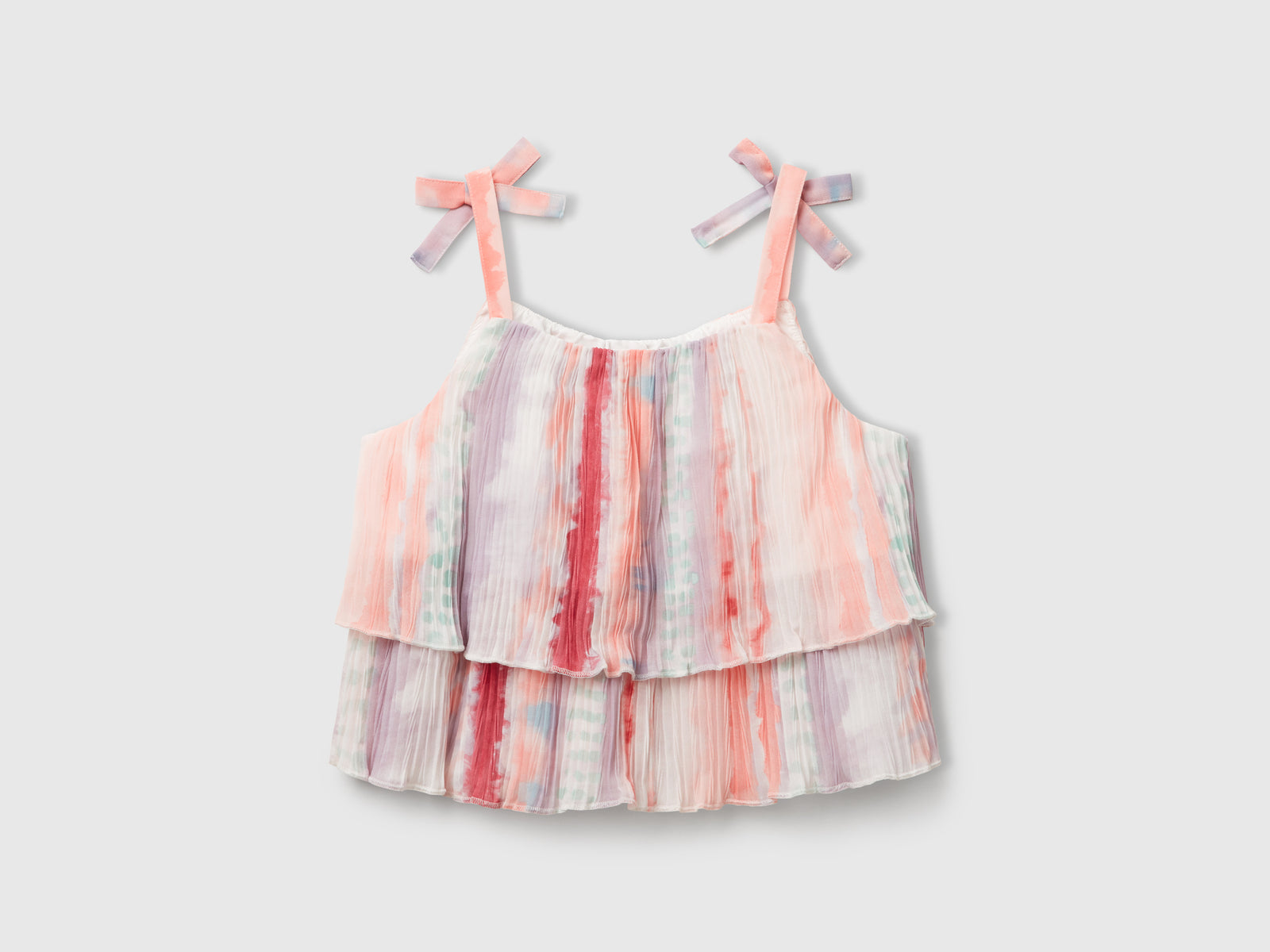 Top plissettato da bambina multi-color 2 | Benetton Outlet