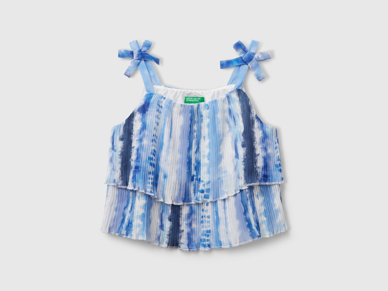 Top plissettato da bambina multi-color | Benetton Outlet