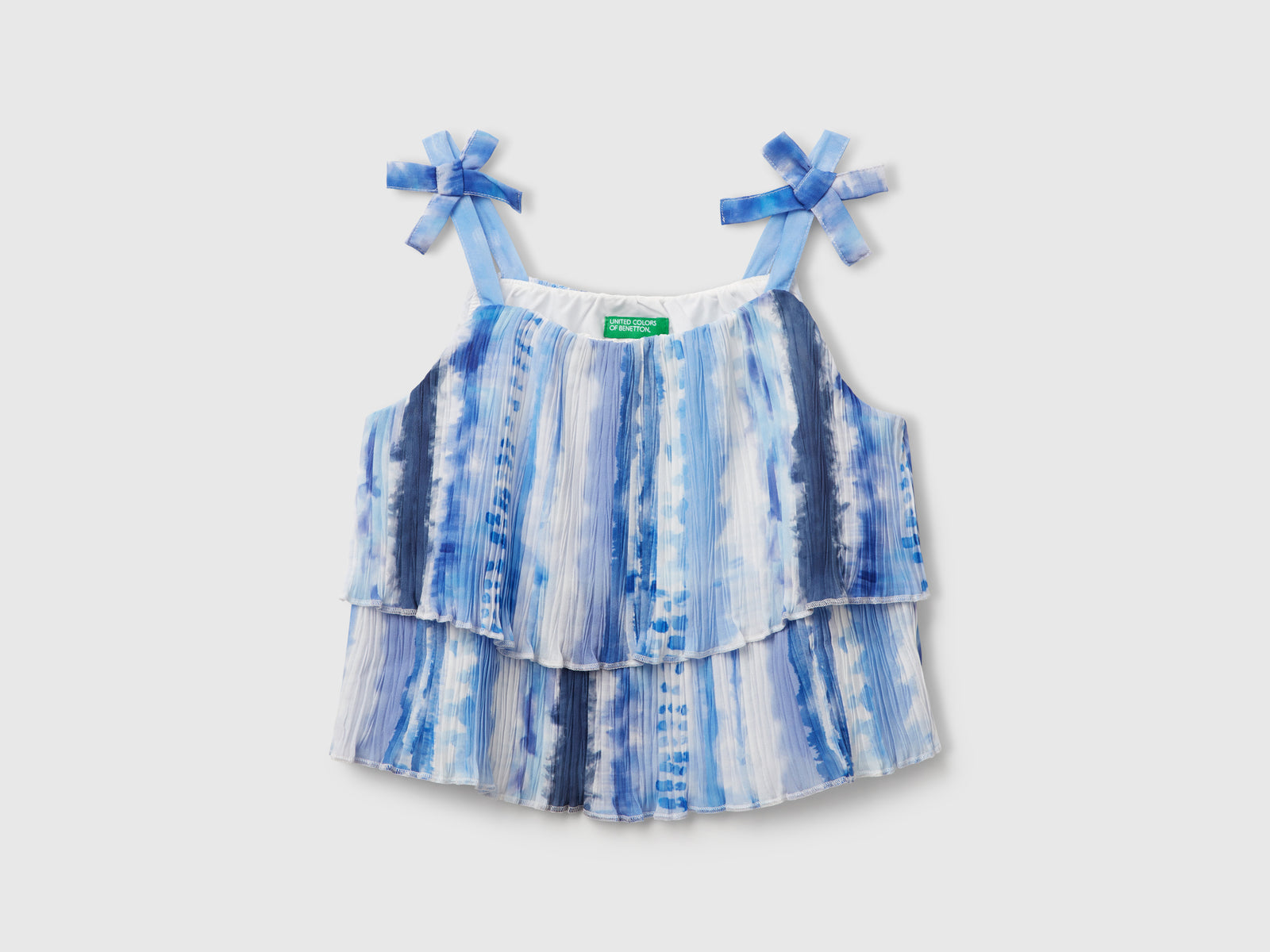 Top plissettato da bambina multi-color | Benetton Outlet