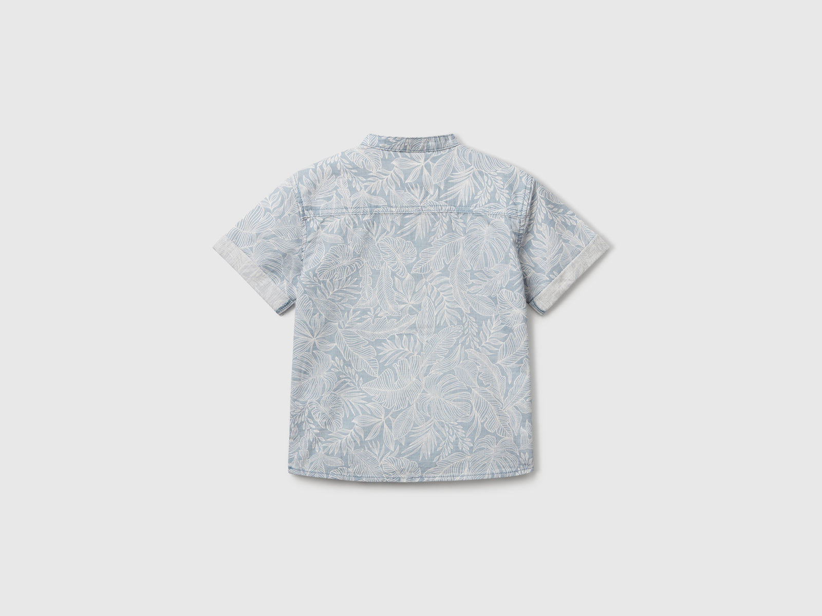 Camicia con stampa tropicale da bimbo avio 2 | Benetton Outlet