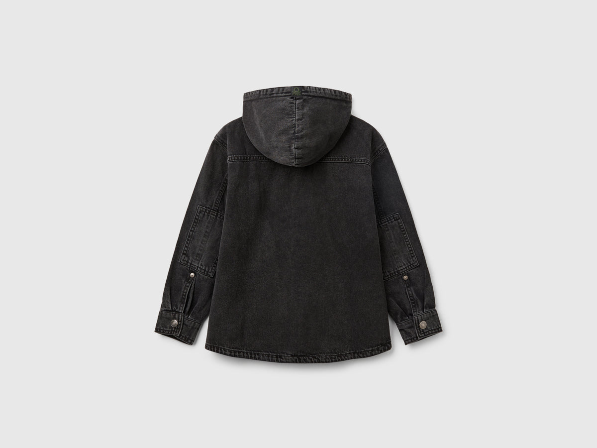 Camicia di jeans con cappuccio