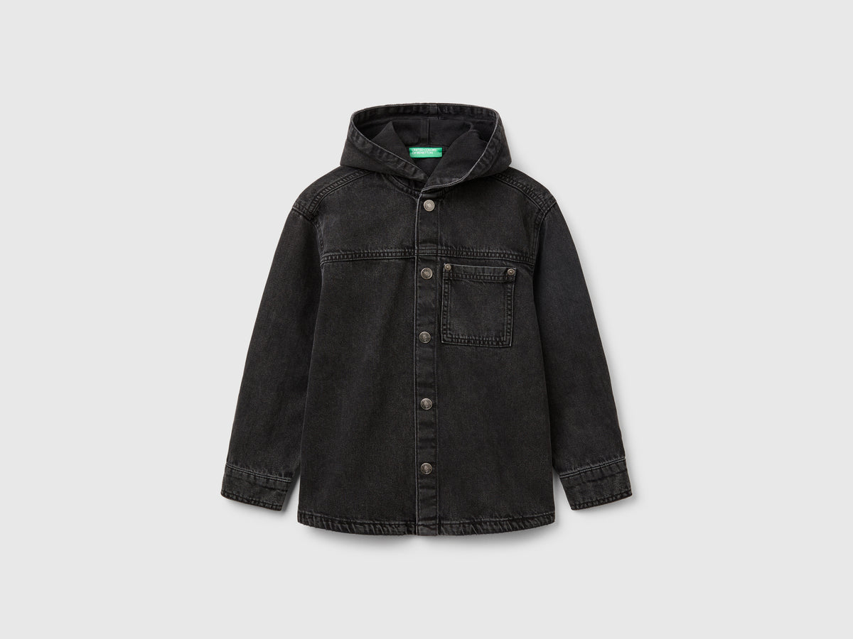 Camicia di jeans con cappuccio