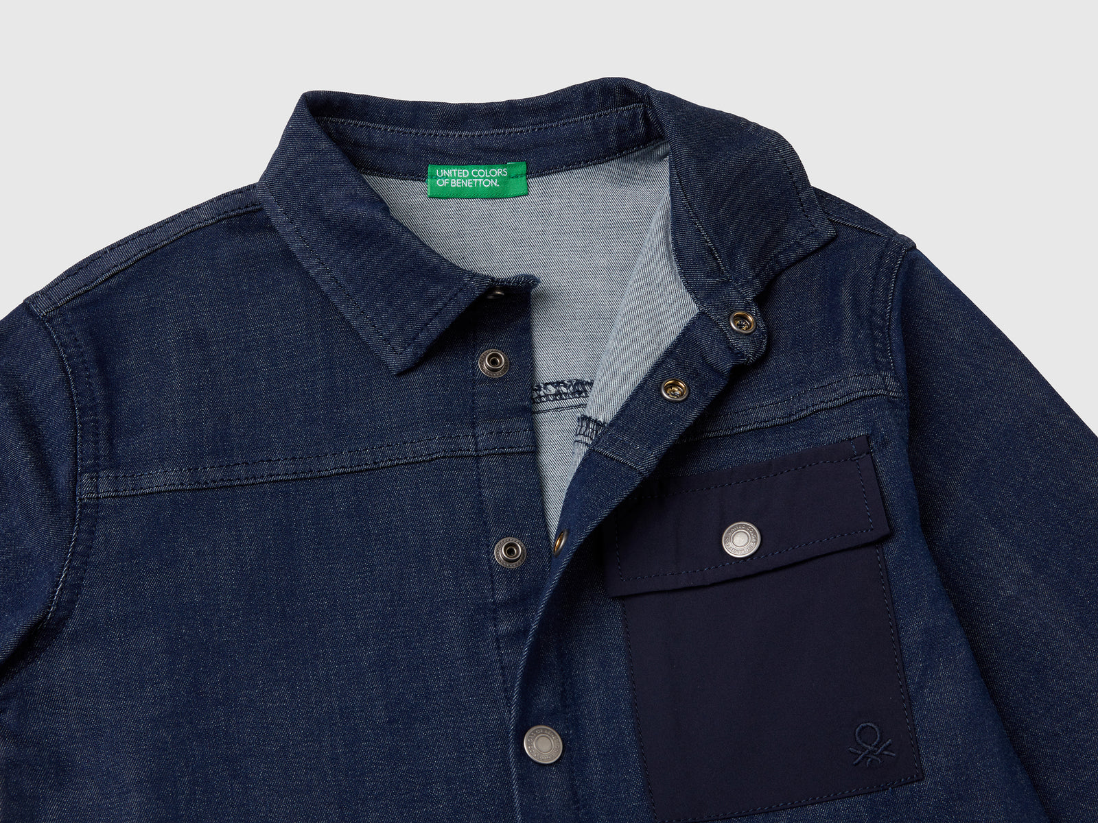 Camicia di jeans da bimbo blu 3 | Benetton Outlet