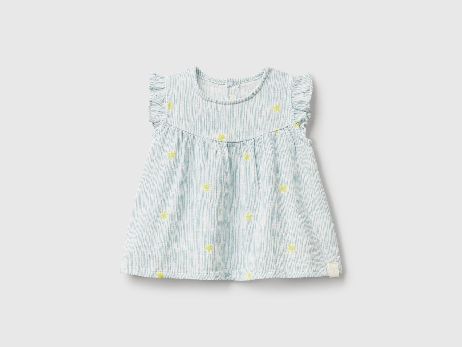 Top a righe con stelline da neonato bianco | Benetton Outlet