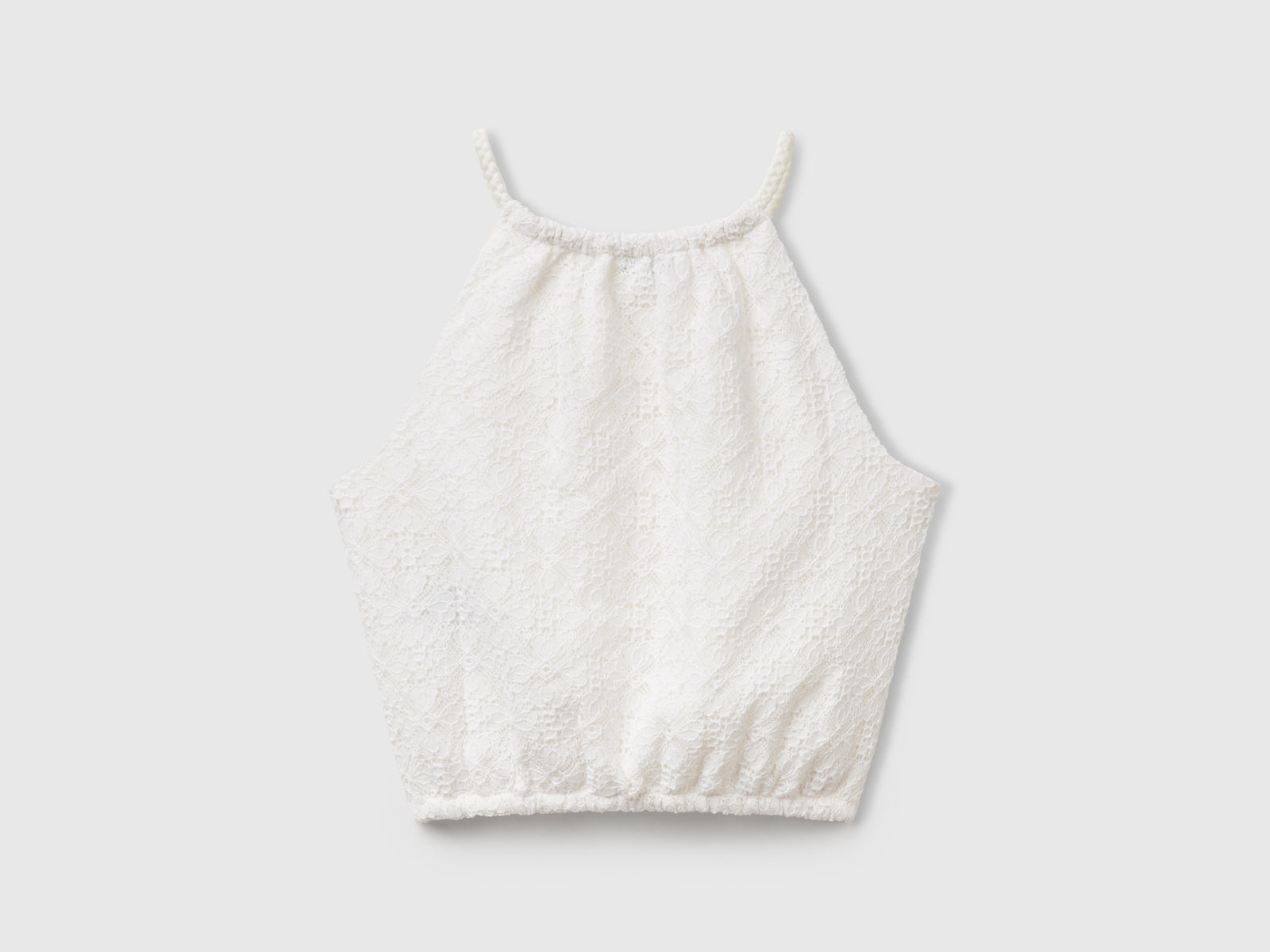 Top in pizzo da bambina bianco panna 2 | Benetton Outlet