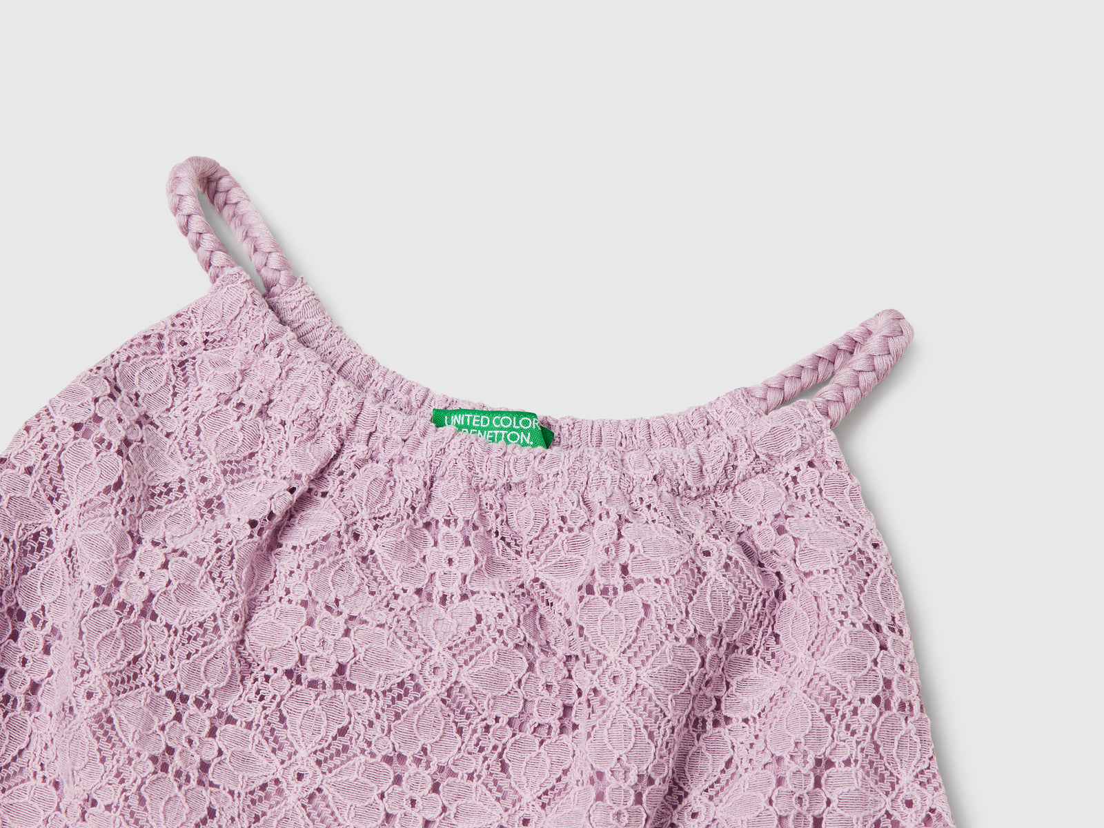 Top in pizzo da bambina rosa 3 | Benetton Outlet