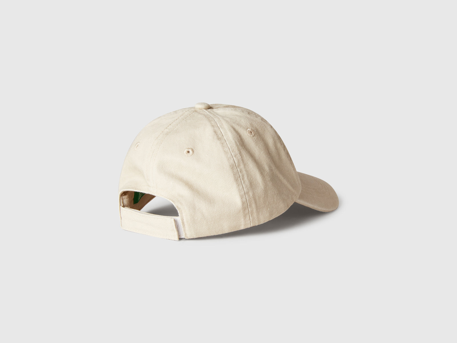 Cappello baseball con ricamo da bambino bianco panna 2 | Benetton Outlet