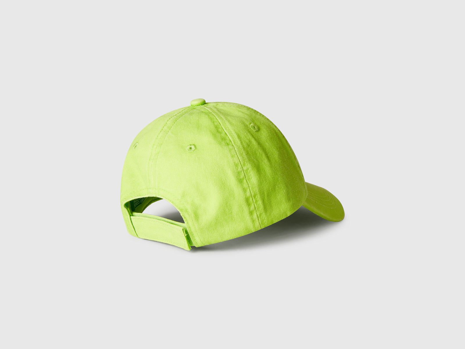 Cappello baseball con ricamo da bambino verde fluo 2 | Benetton Outlet