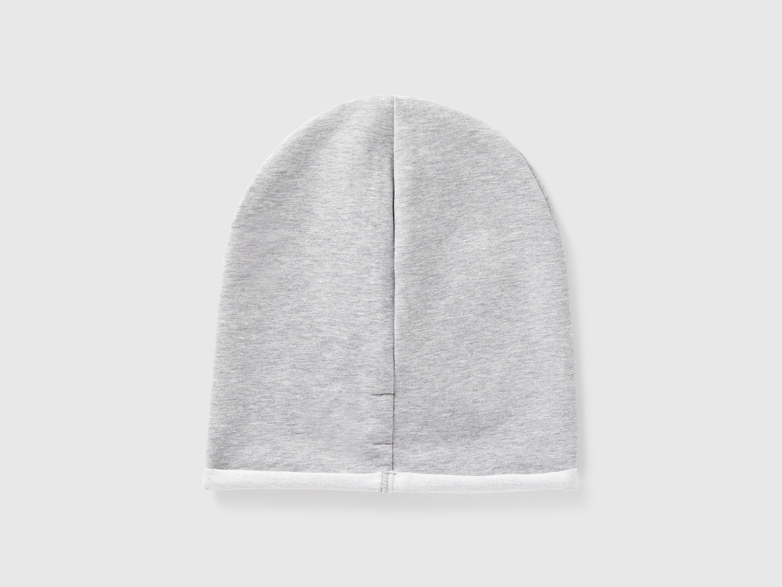 Cuffietta in cotone stretch da bambino grigio chiaro 2 | Benetton Outlet