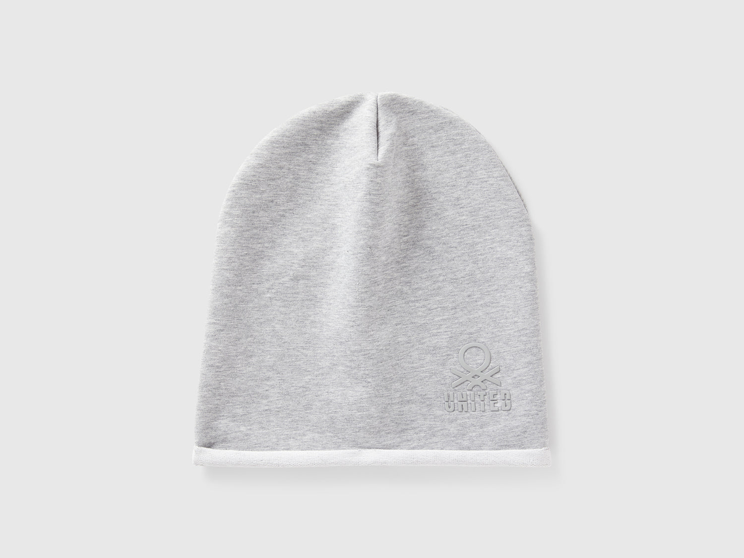 Cuffietta in cotone stretch da bambino grigio chiaro | Benetton Outlet