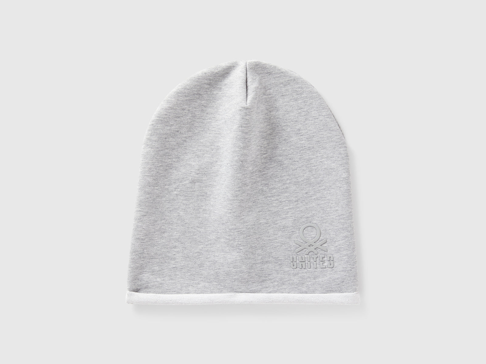 Cuffietta in cotone stretch da bambino grigio chiaro | Benetton Outlet