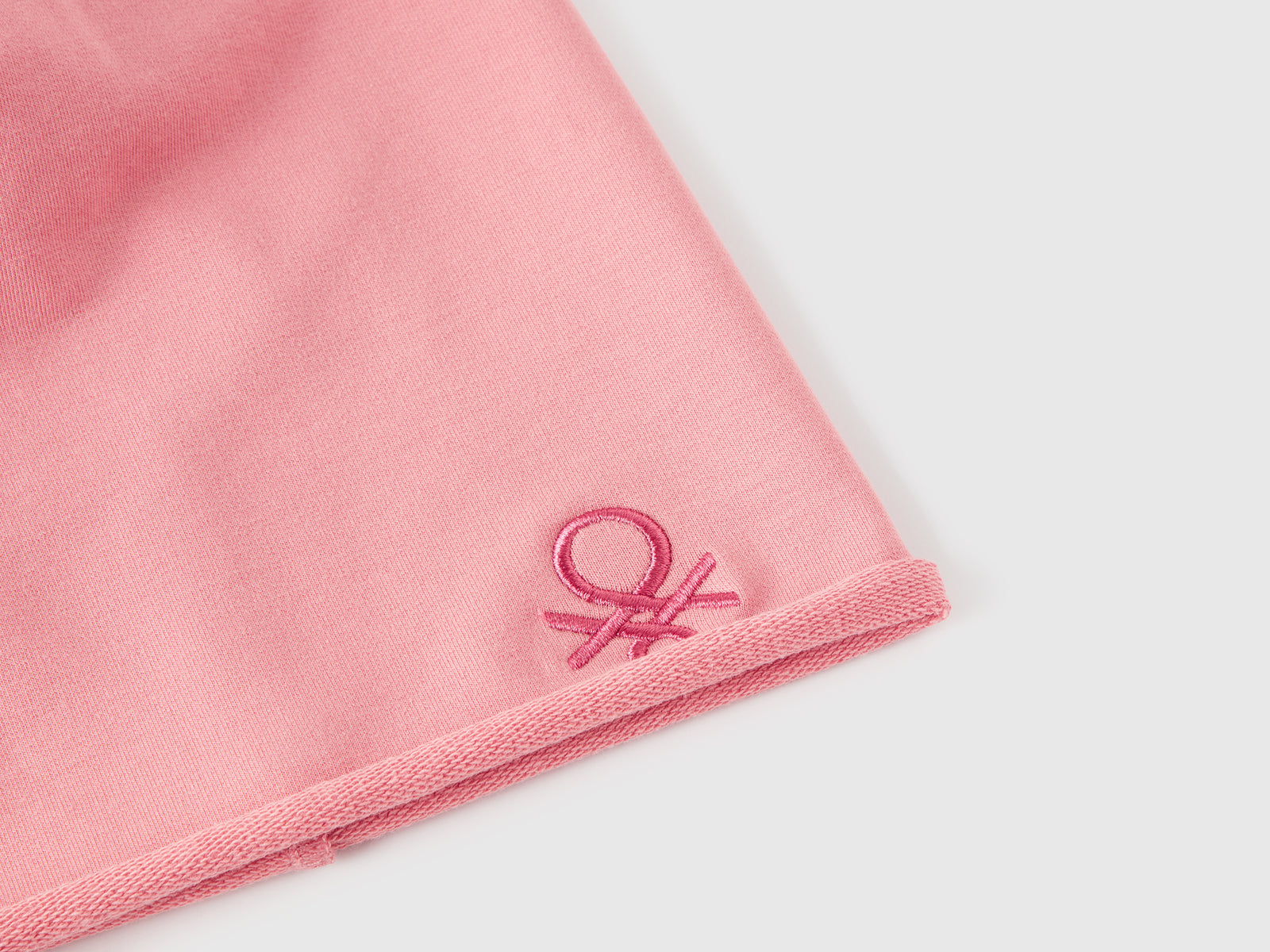 Cuffietta in cotone stretch da bimbo rosa 3 | Benetton Outlet