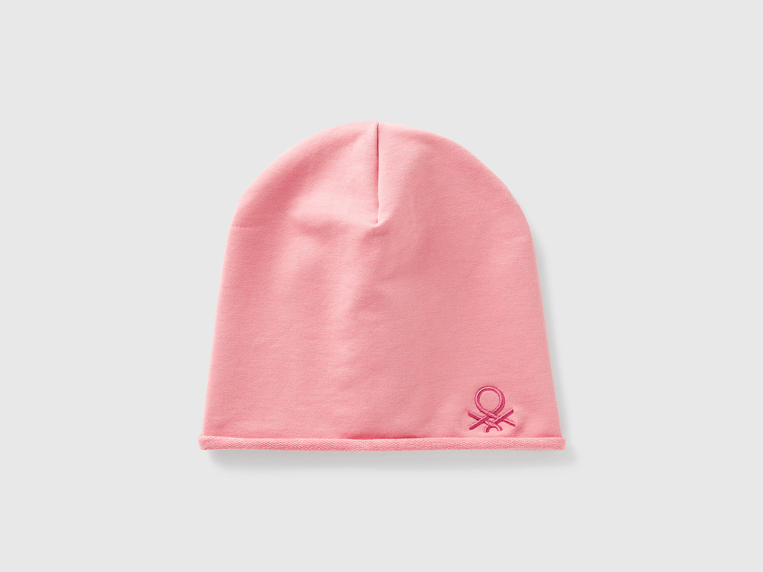 Cuffietta in cotone stretch da bimbo rosa | Benetton Outlet