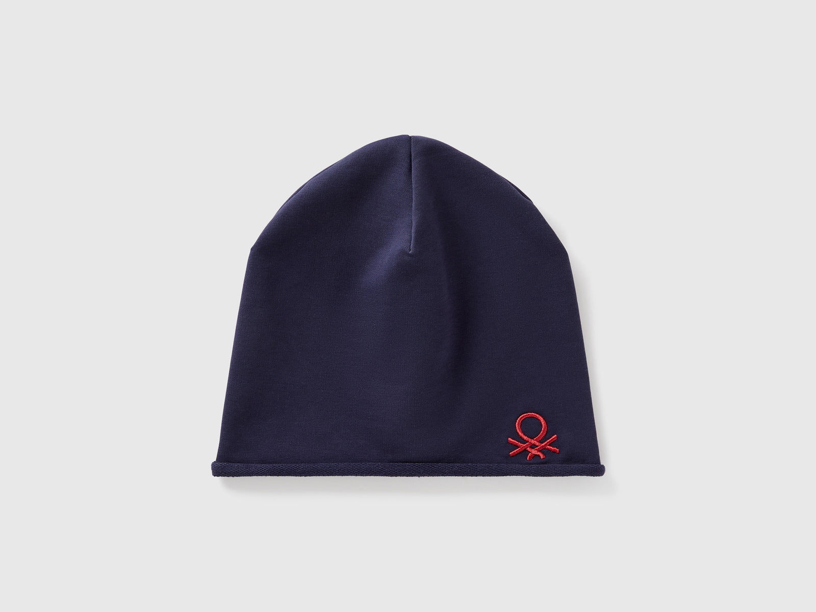 Cuffietta in cotone stretch da bimbo blu scuro | Benetton Outlet