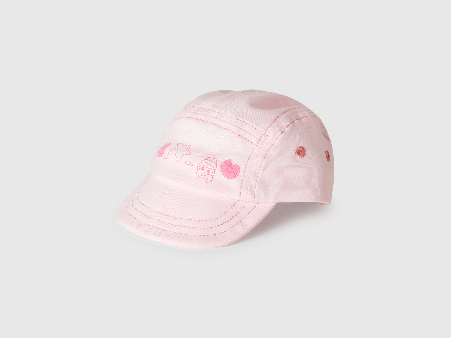 Cappello baseball con stampa da neonato rosa | Benetton Outlet