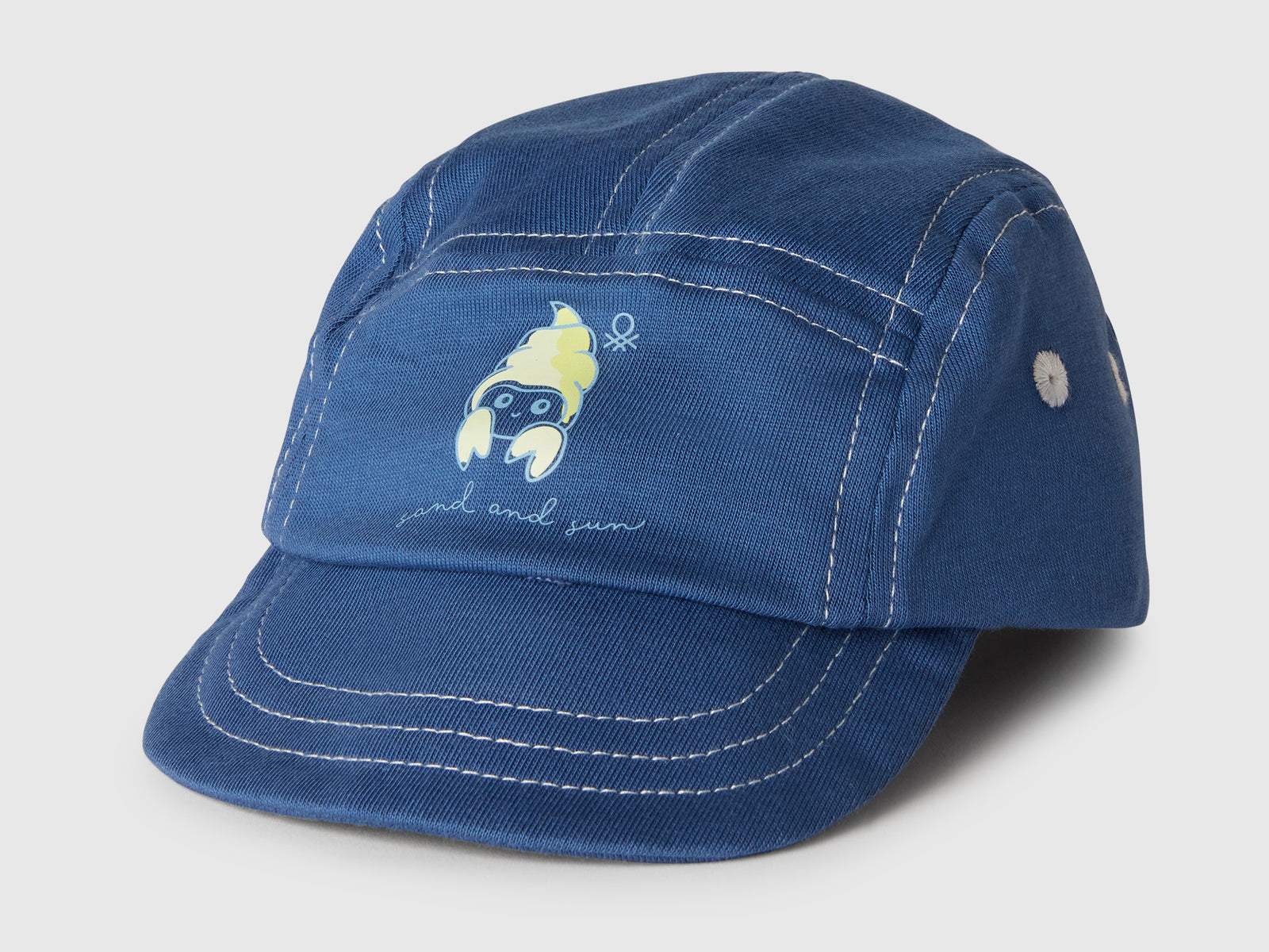 Cappello baseball con stampa da neonato blu 3 | Benetton Outlet
