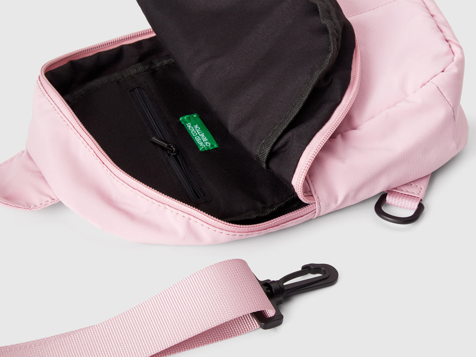 Borsa a tracolla con logo da bambino rosa 3 | Benetton Outlet
