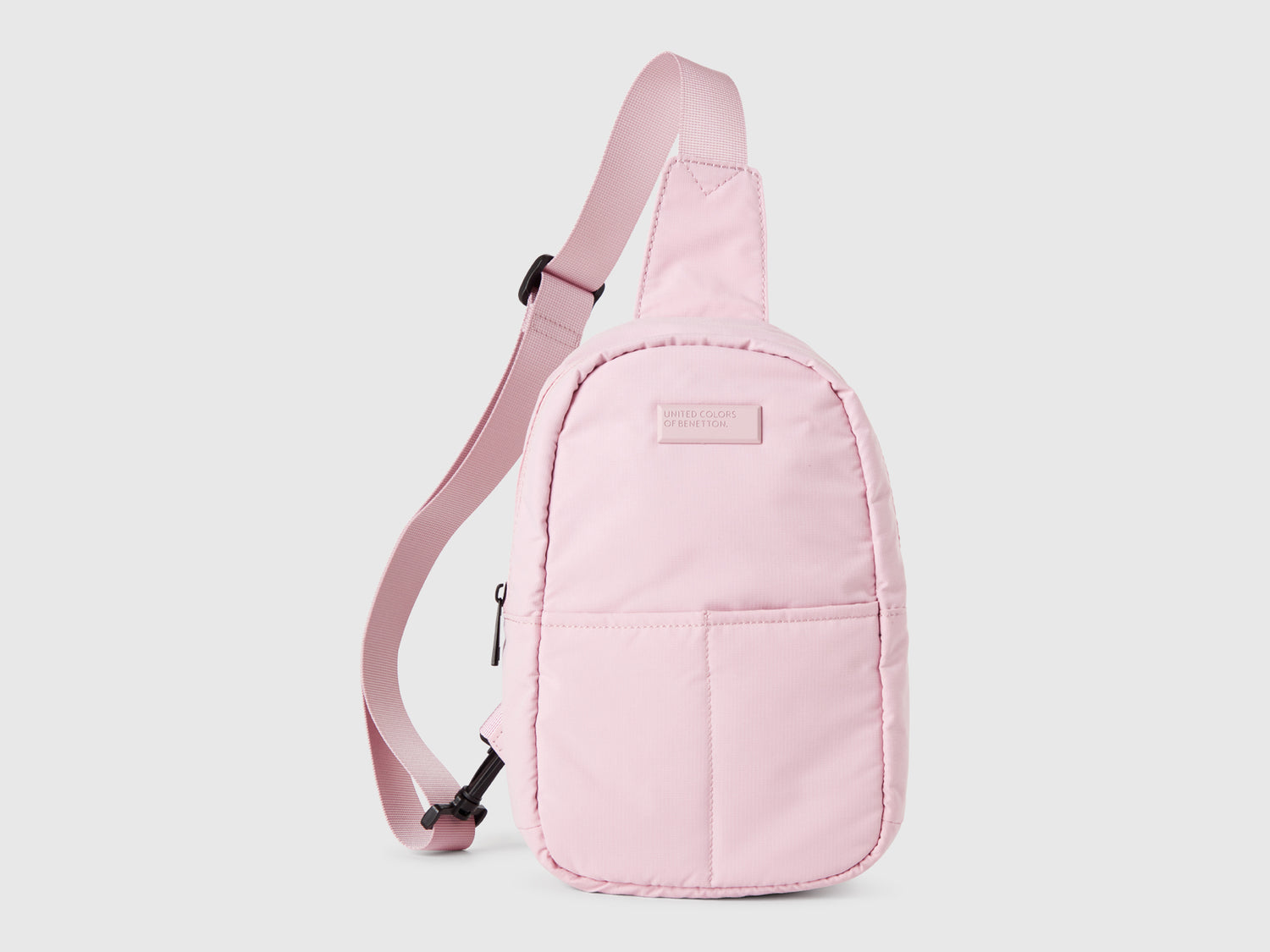 Borsa a tracolla con logo da bambino rosa | Benetton Outlet