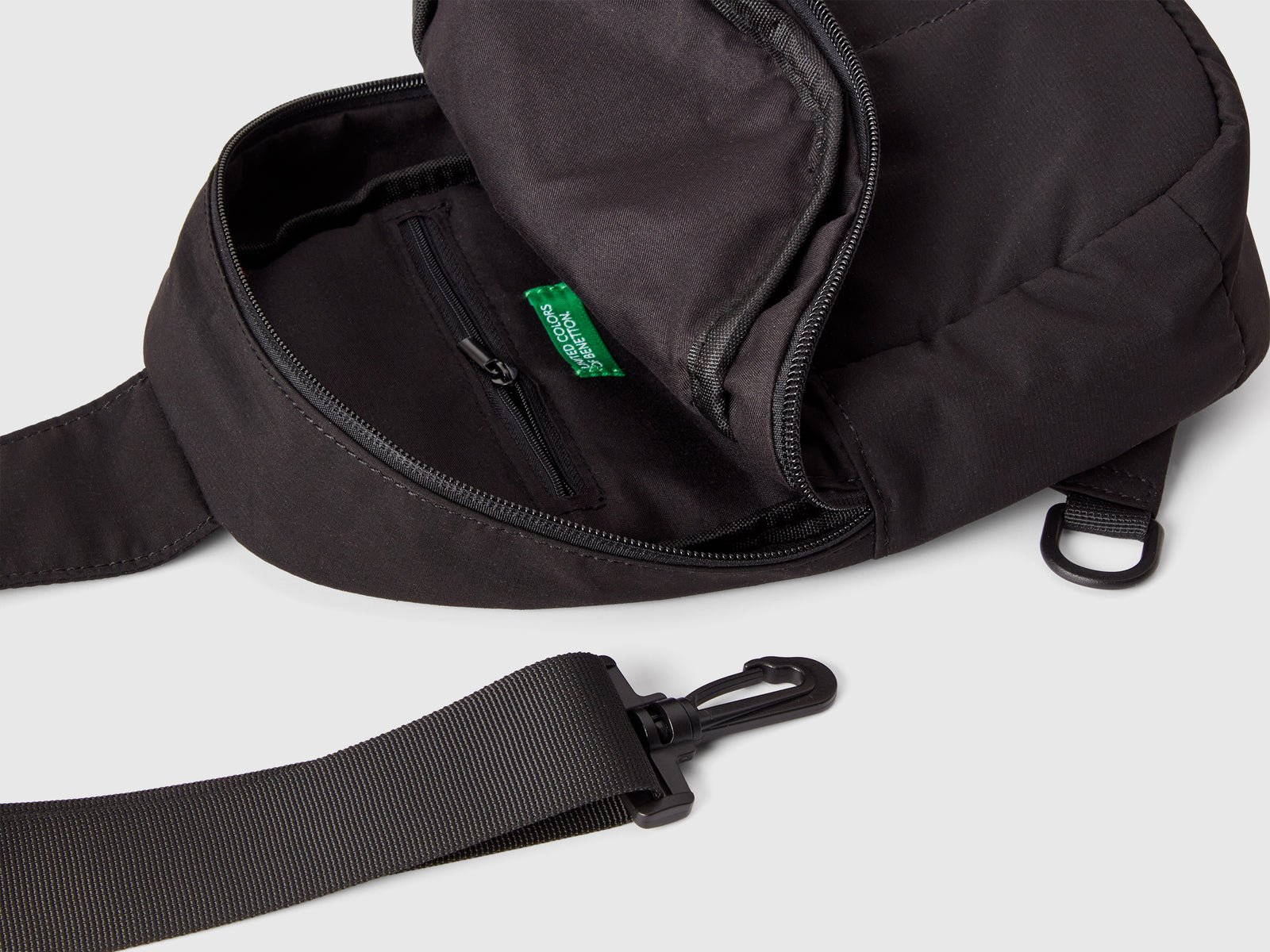 Borsa a tracolla con logo da bambino nero 3 | Benetton Outlet