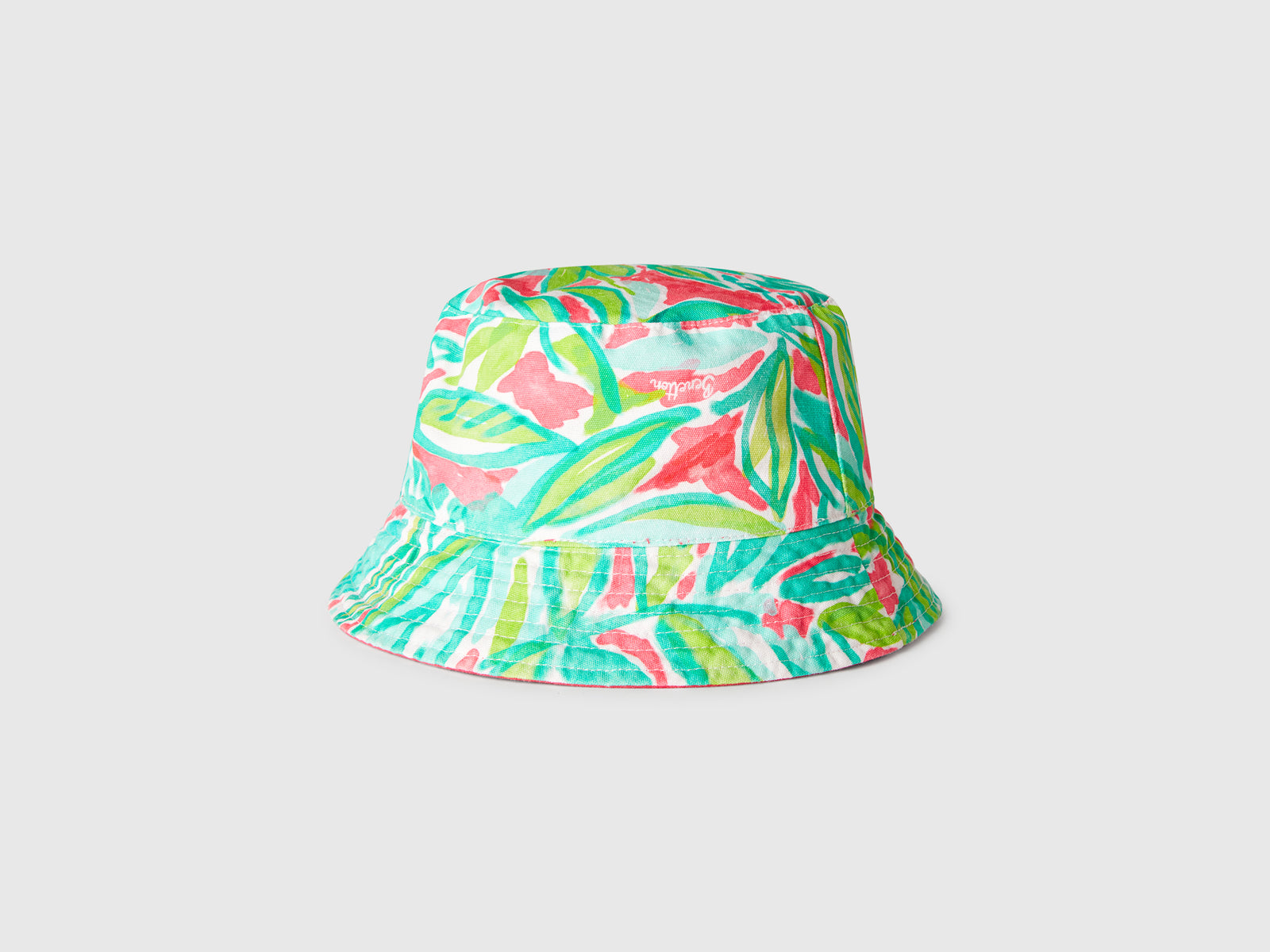 Cappello reversibile stile pescatore da bambino fucsia 2 | Benetton Outlet