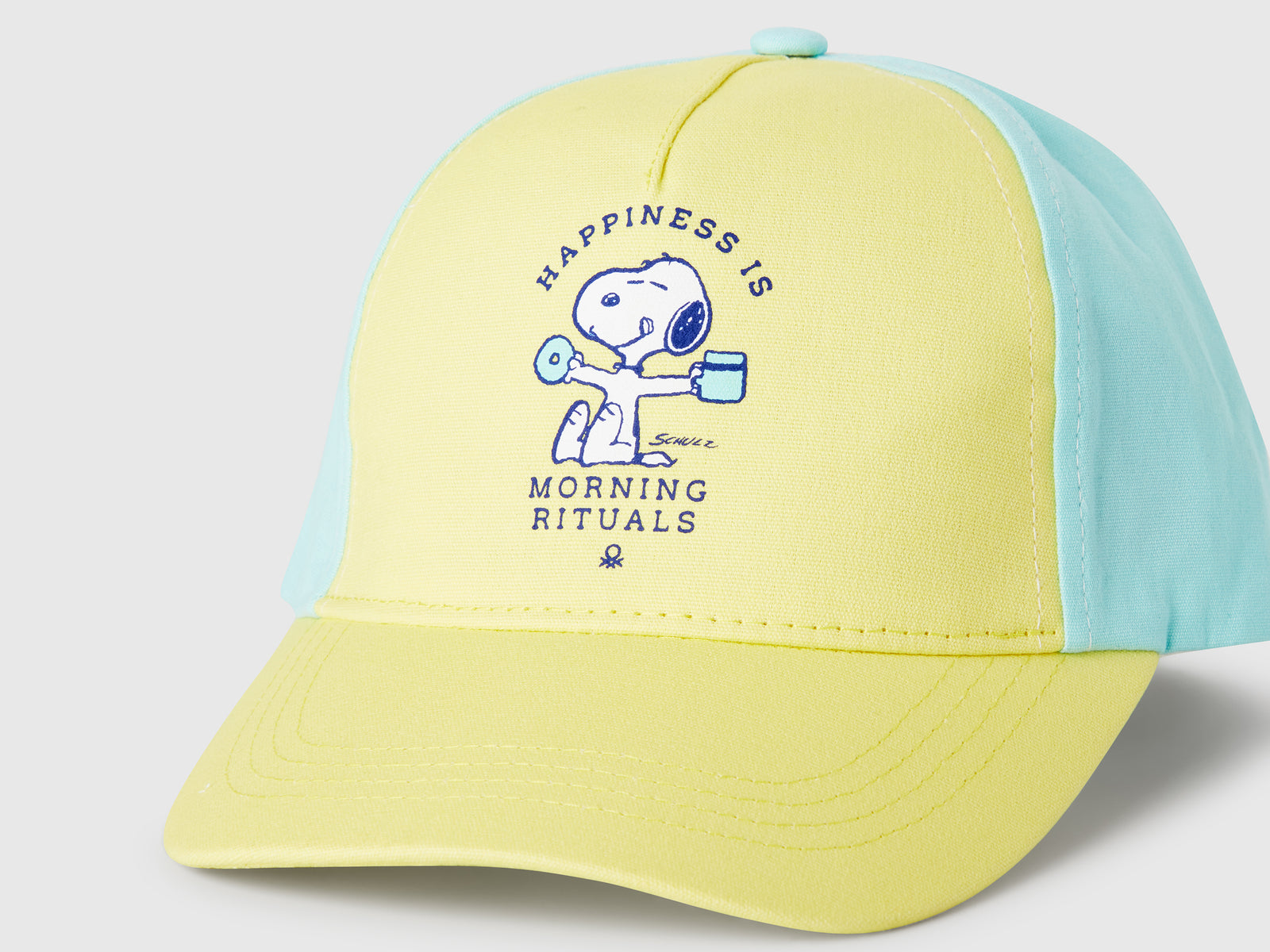 Cappellino Snoopy ©Peanuts da bimbo giallo 3 | Benetton Outlet