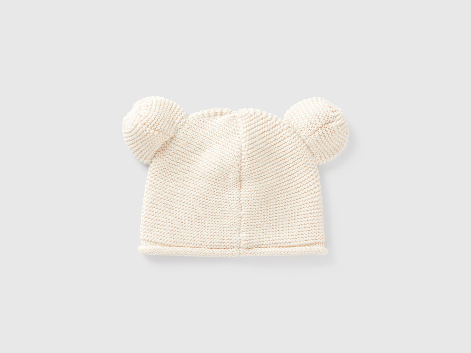Cappellino tricot con applicazioni da neonato beige 2 | Benetton Outlet