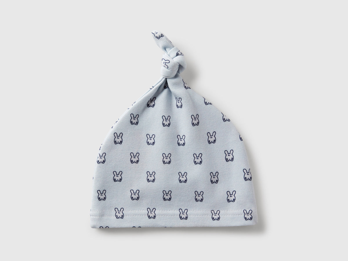 Cappellino stampato con nodino