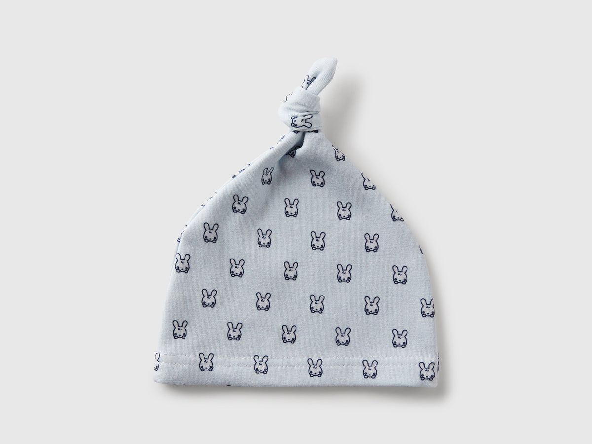 Cappellino stampato con nodino