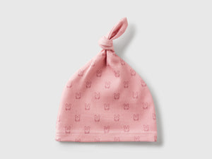 Cappellino stampato con nodino