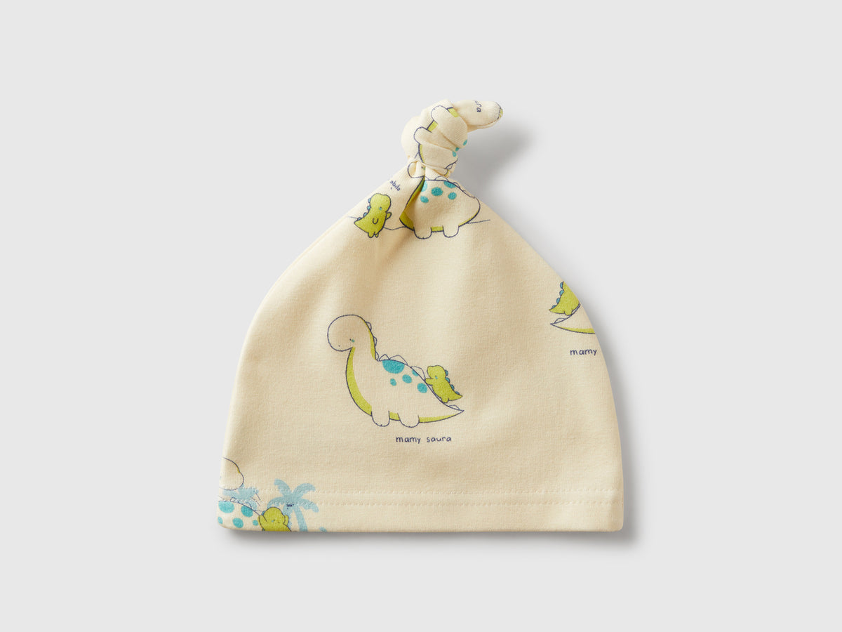 Cappellino stampato con nodino