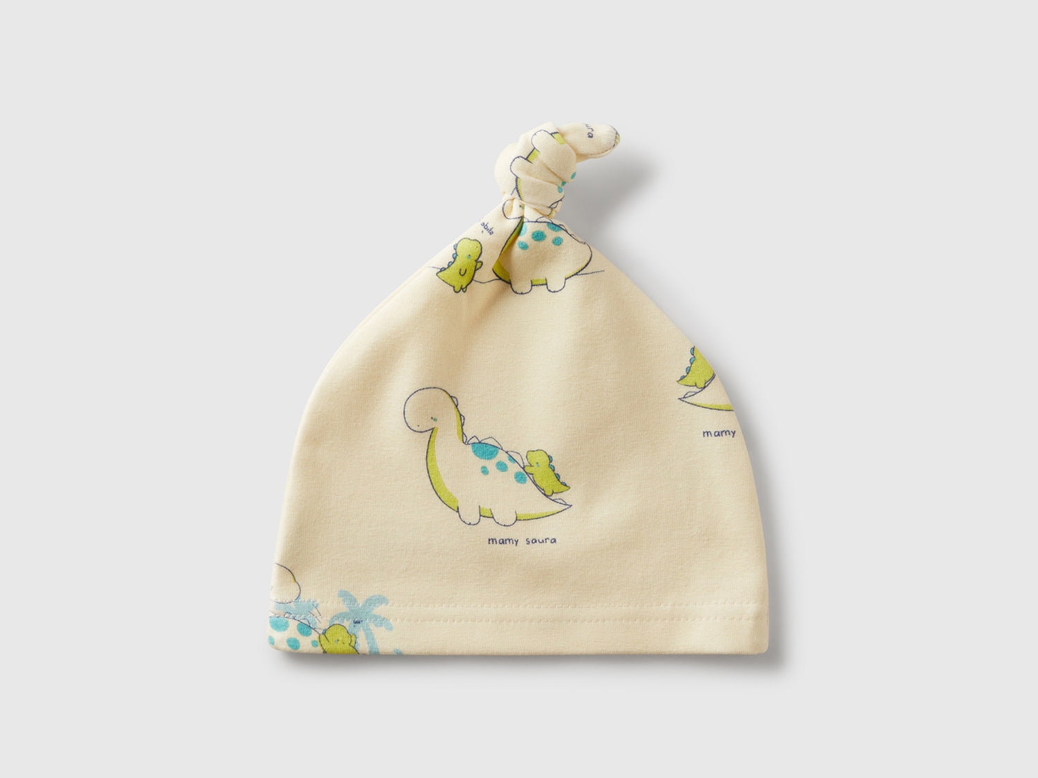 Cappellino stampato con nodino da neonato vaniglia | Benetton Outlet
