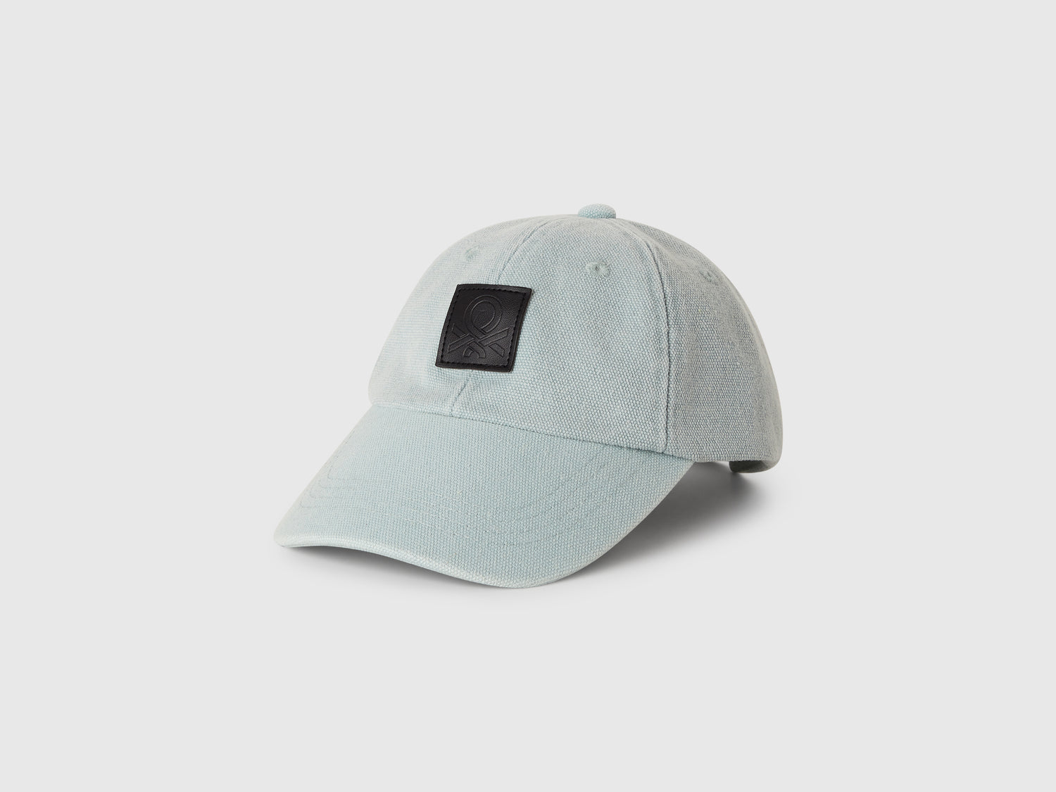 Cappello baseball con patch logo da bambino verde acqua | Benetton Outlet