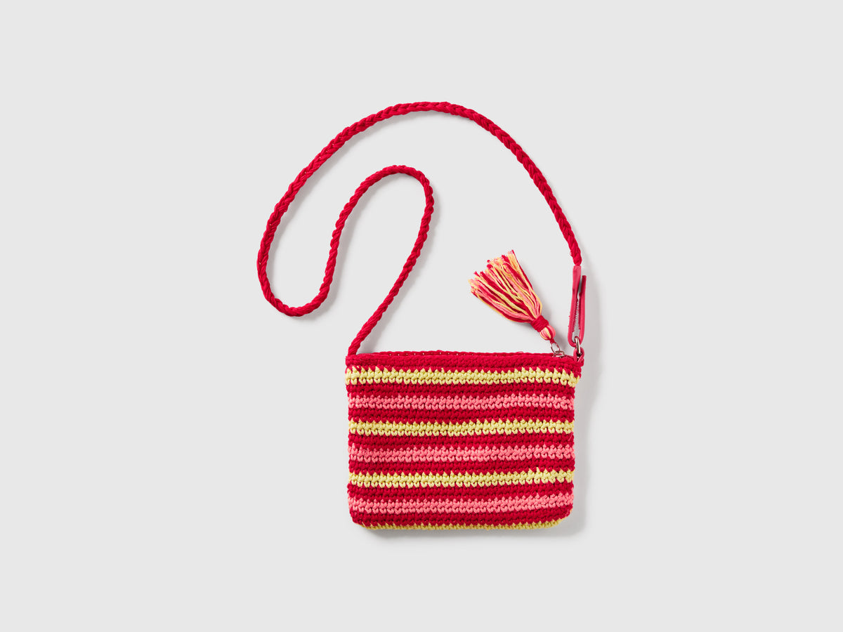 Borsa crochet con nappine