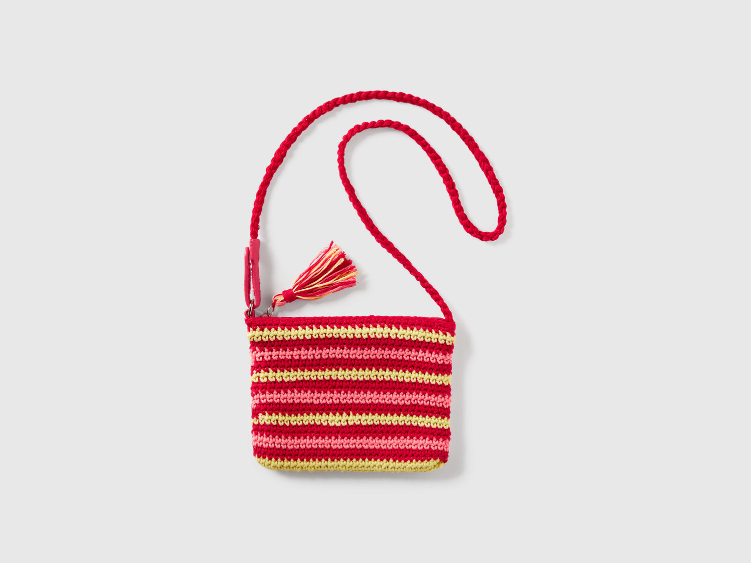 Borsa crochet con nappine da bimba multi-color | Benetton Outlet