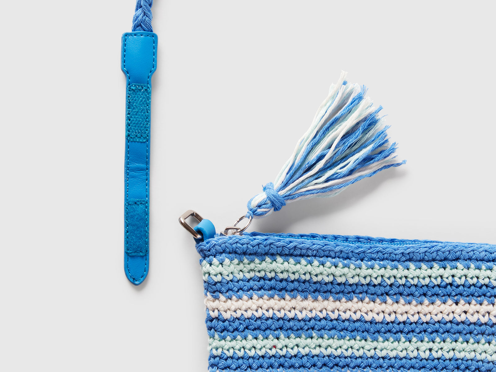 Borsa crochet con nappine da bimba multi-color 3 | Benetton Outlet
