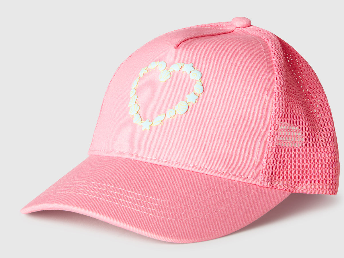 Cappello baseball in cotone e mesh