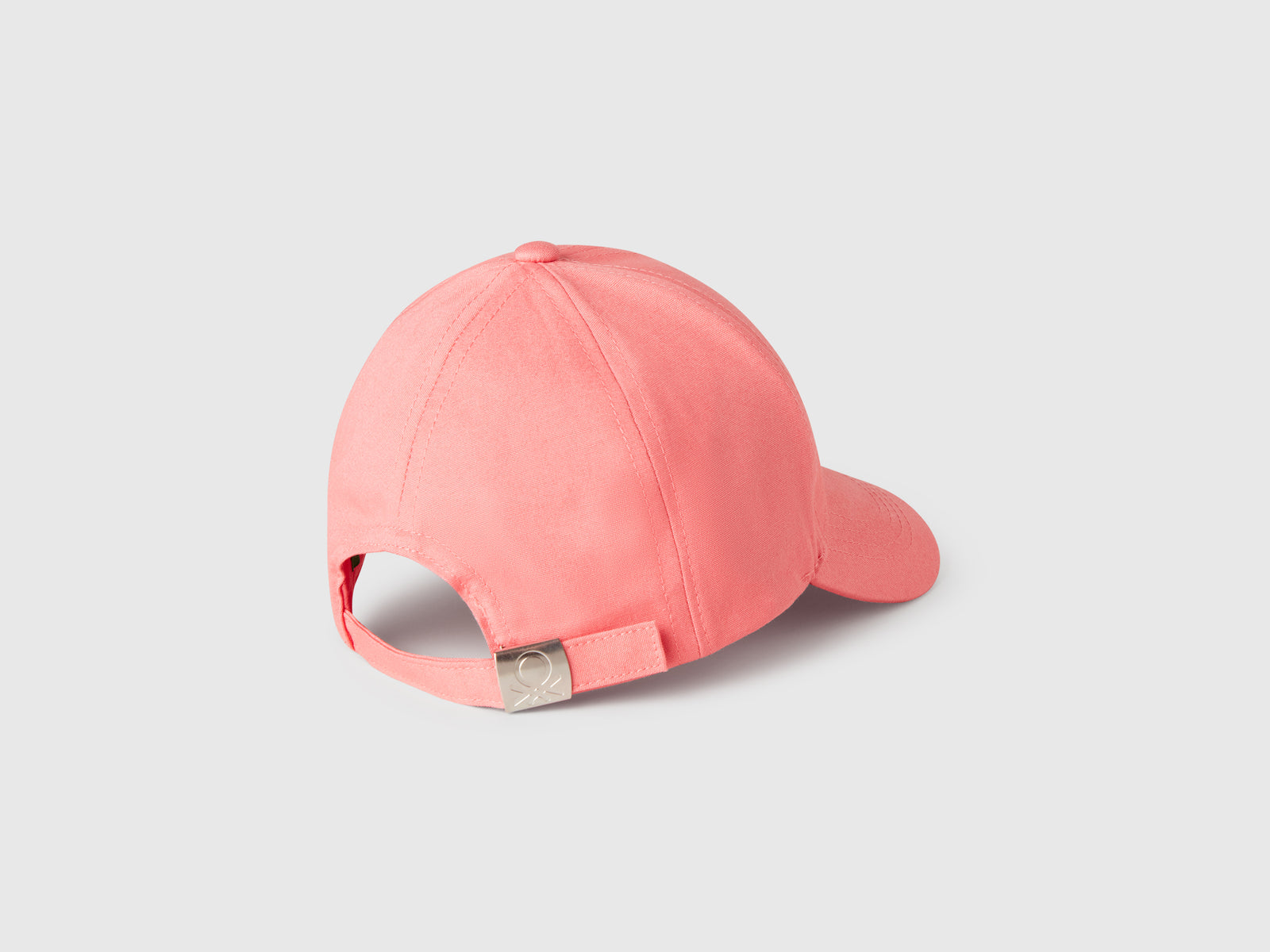 Cappellino in cotone con logo da bimbo rosa 2 | Benetton Outlet